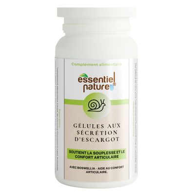 Gélules sécrétion d’escargot