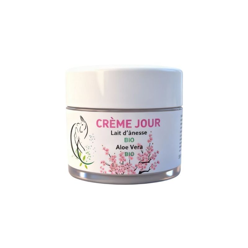 Crème de Jour au Lait d’Ânesse Bio – Fleur de Cerisier