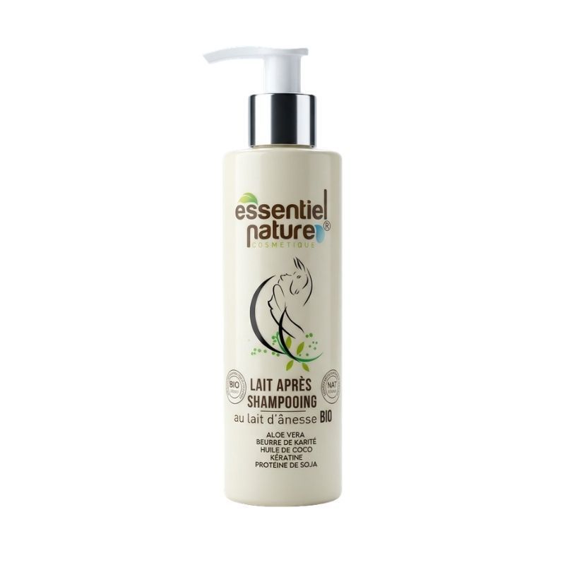 Lait Après-shampoing au Lait d’ânesse Bio - Douceur & Démêlage