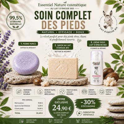 Soin Complet des Pieds au Lait d’Ânesse BIO Soin Complet des Pieds au Lait d’Ânesse BIO