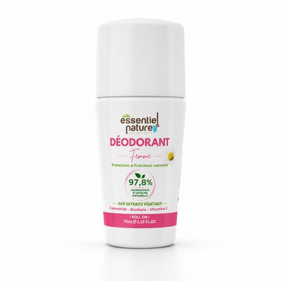Déodorant Naturel Femme Roll-On 75 ml Déodorant Naturel Femme Roll-On 75 ml