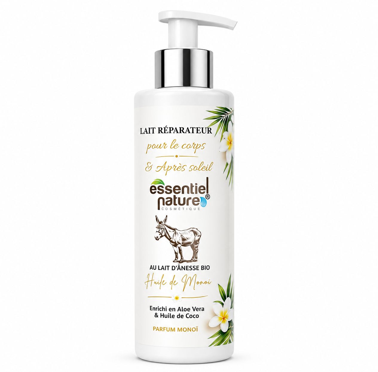 Lait Après-Soleil au Lait d’Ânesse Bio & Huile de Monoï