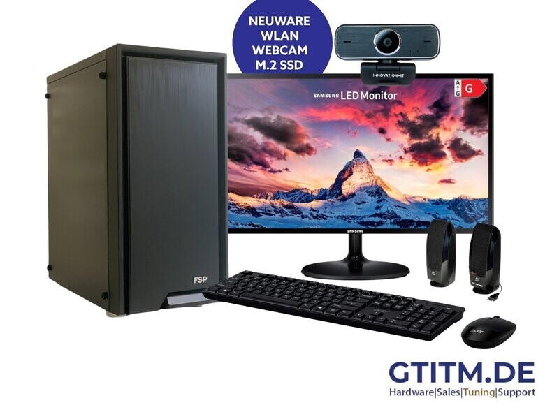Bundle PC System mit 21,5 Zoll Monitor Bundle PC System mit 21,5 Zoll Monitor