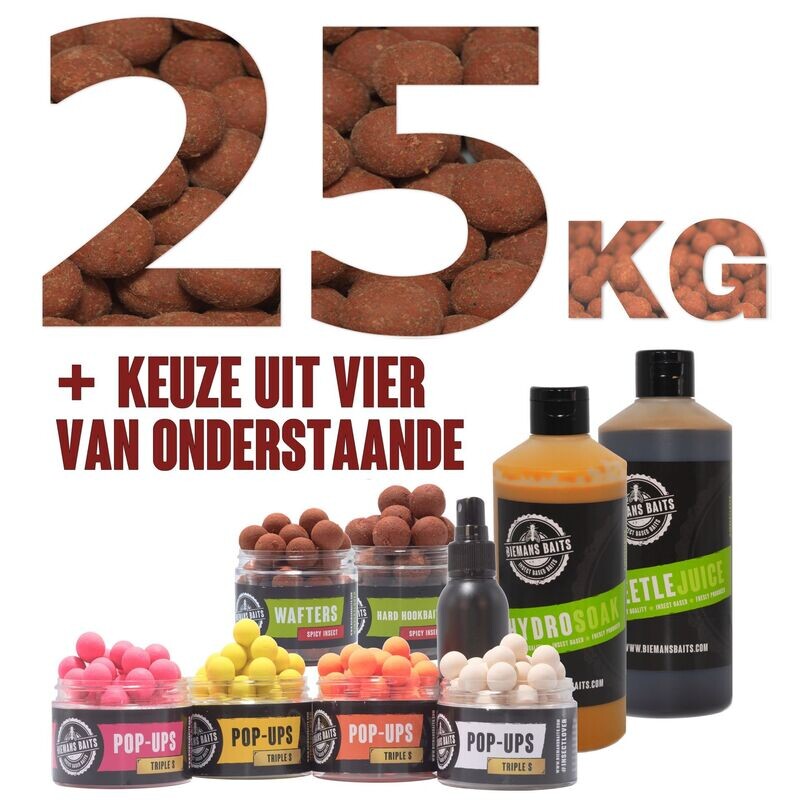 25 kg voordeelpakket  Spicy Insect