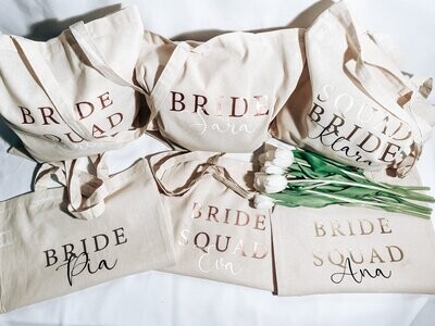 Personalizirane ''tote'' torbe – BRIDE SQUAD IN BRIDE