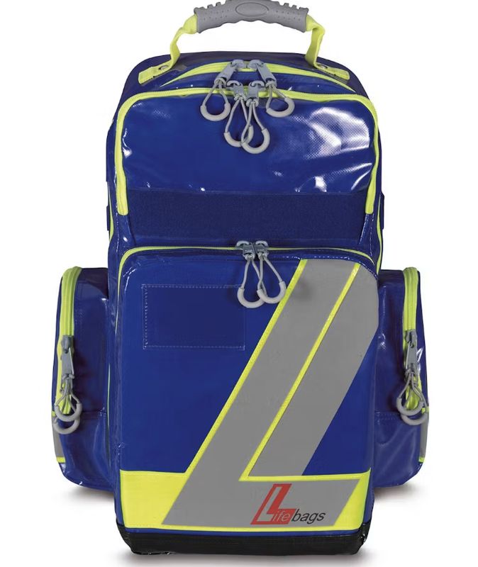 Lifebag Beredskap Blå Large m/ 5 lommer