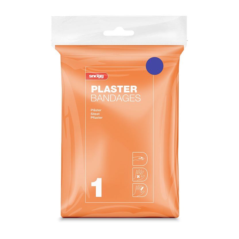 Snøgg Innholdspose 1. Plaster Blå
