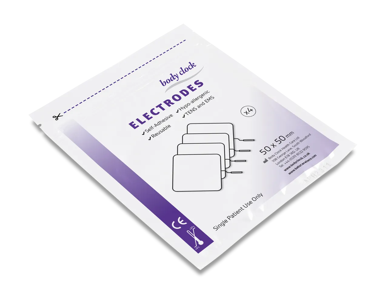 Tens Elektrode kvadratiske