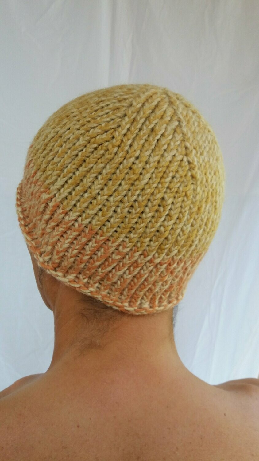 Bonnet romain ocre/orange (taille L)