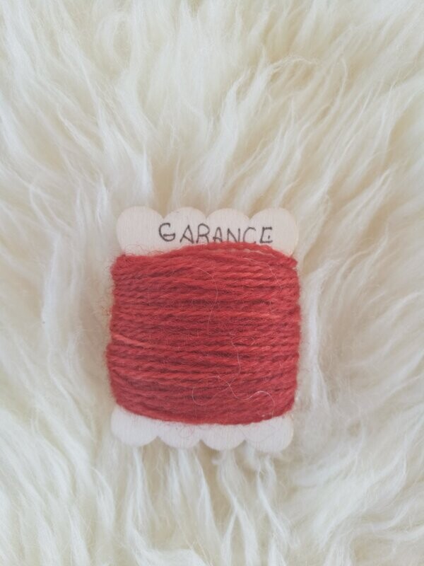 fil de laine fin, Rouge carmin / 02