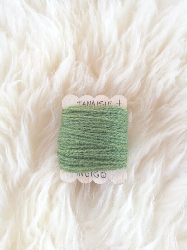 fil de laine fin, Vert printemps / 16
