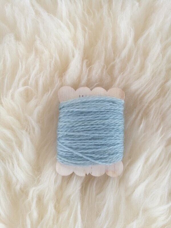 Fil de laine fin,  Bleu pâle / 10
