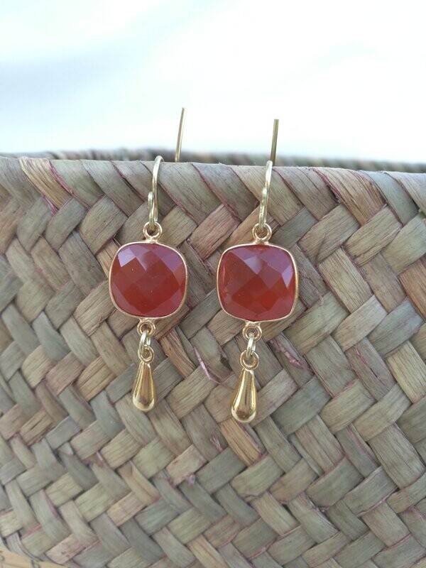 A Lugdunum (variation) Boucles en Cornaline