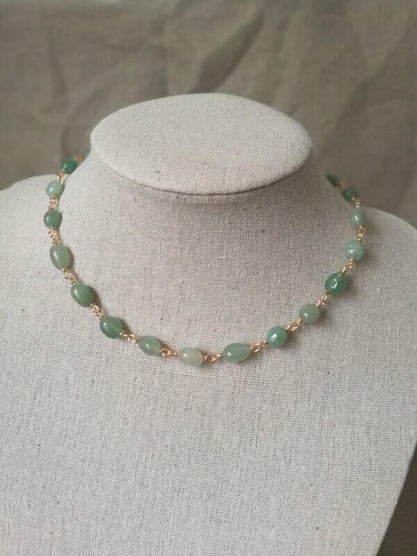 A Londinium, collier simple en Aventurine