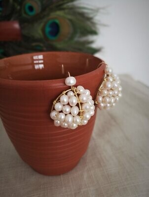 A Pompei , Boucles coquille en perles