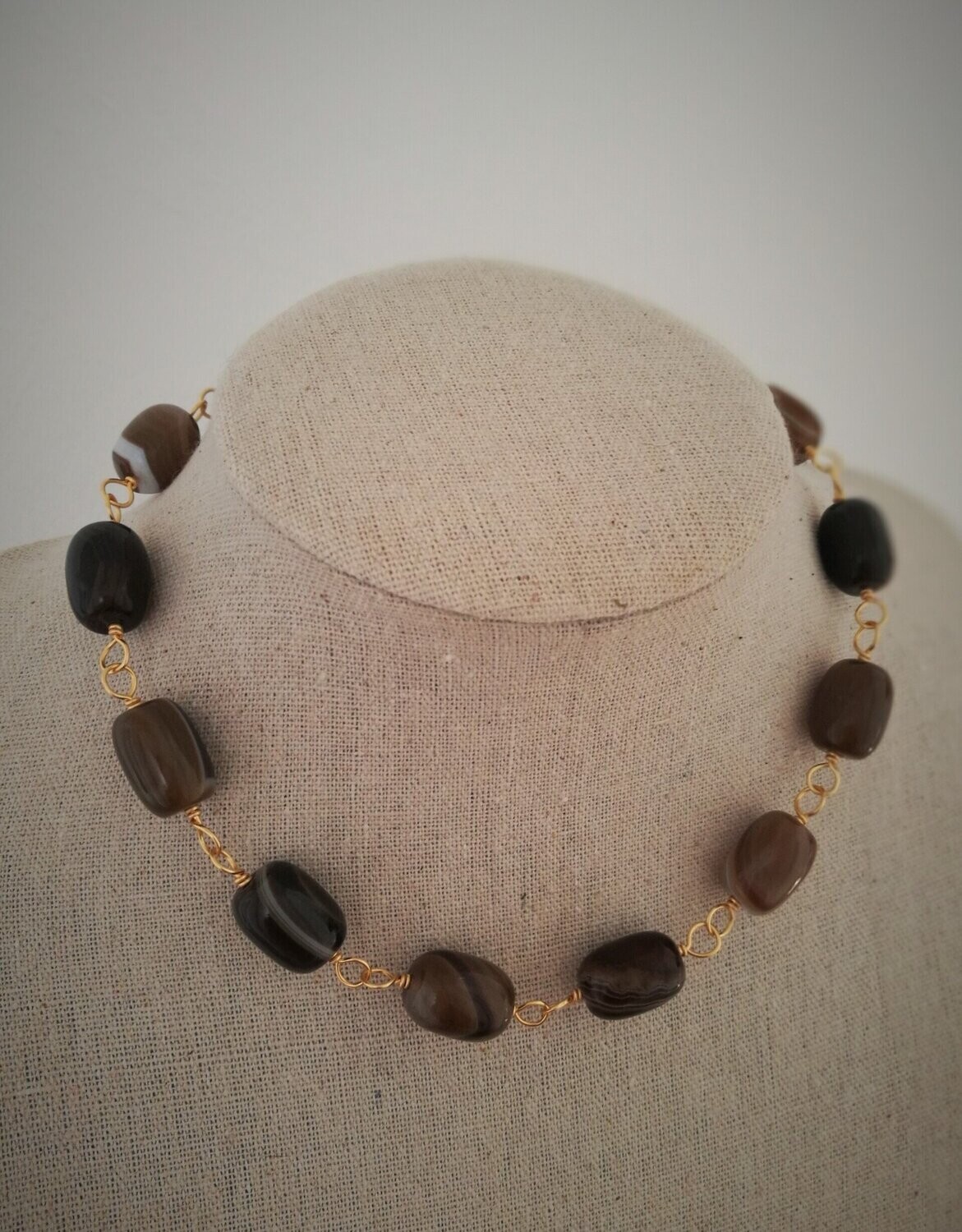 A Pompei (variation) Collier en Agate