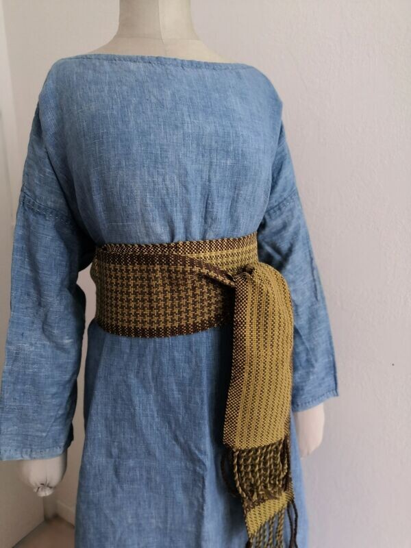 Ceinture large vert/brun (collection Alésia)