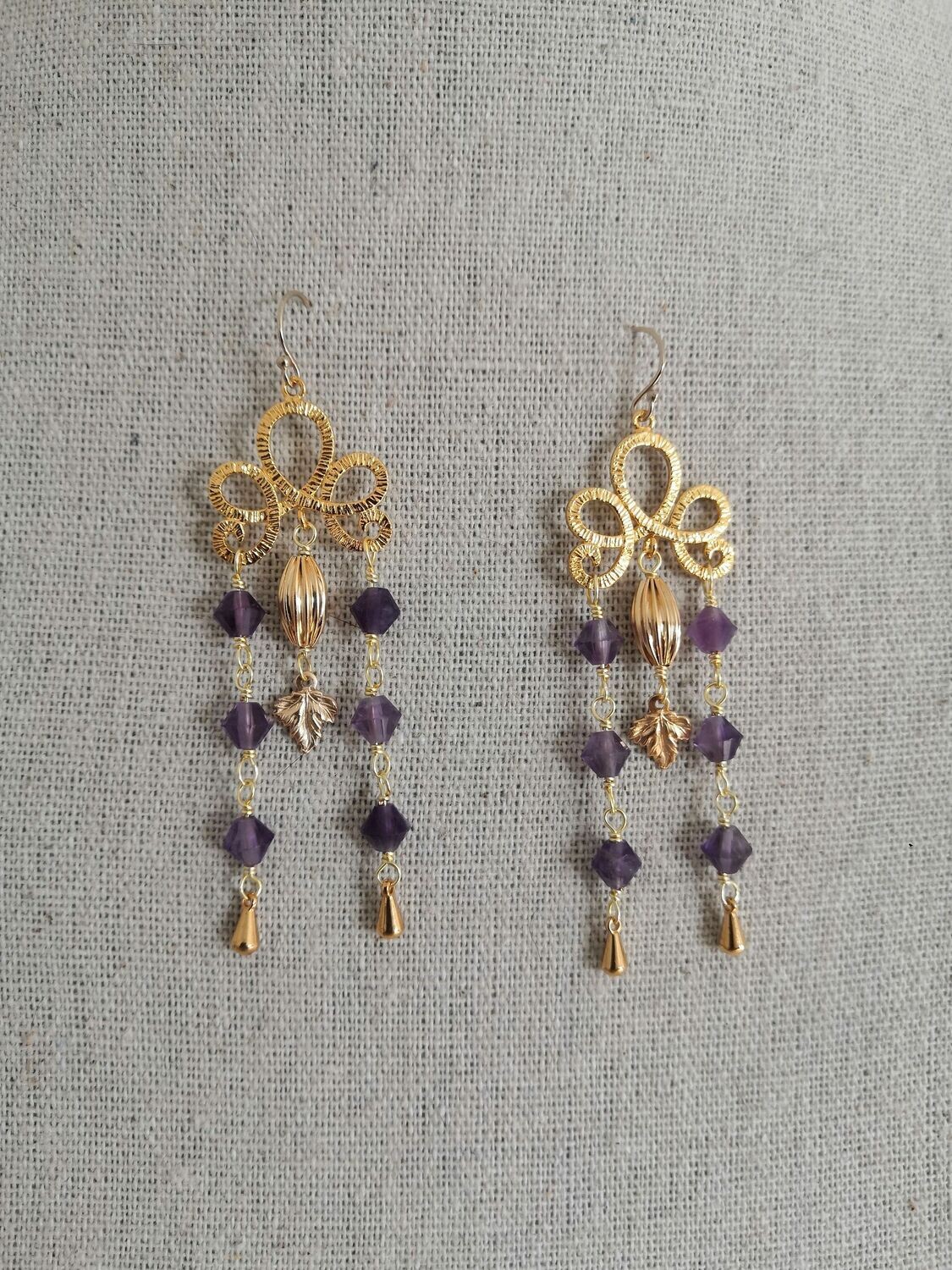 Pendants étrusques en Améthystes