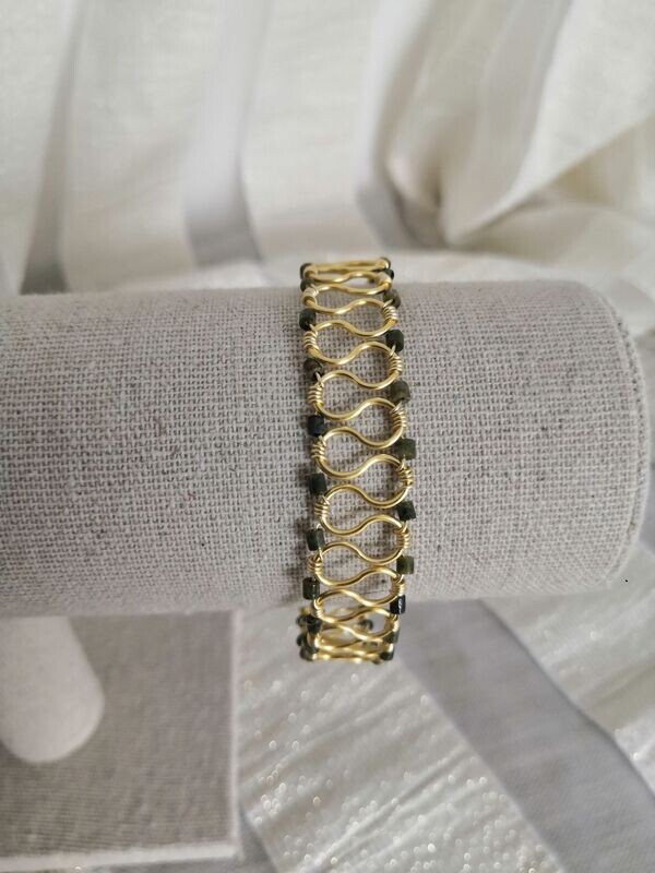 Bracelet étrusque motif vagues
