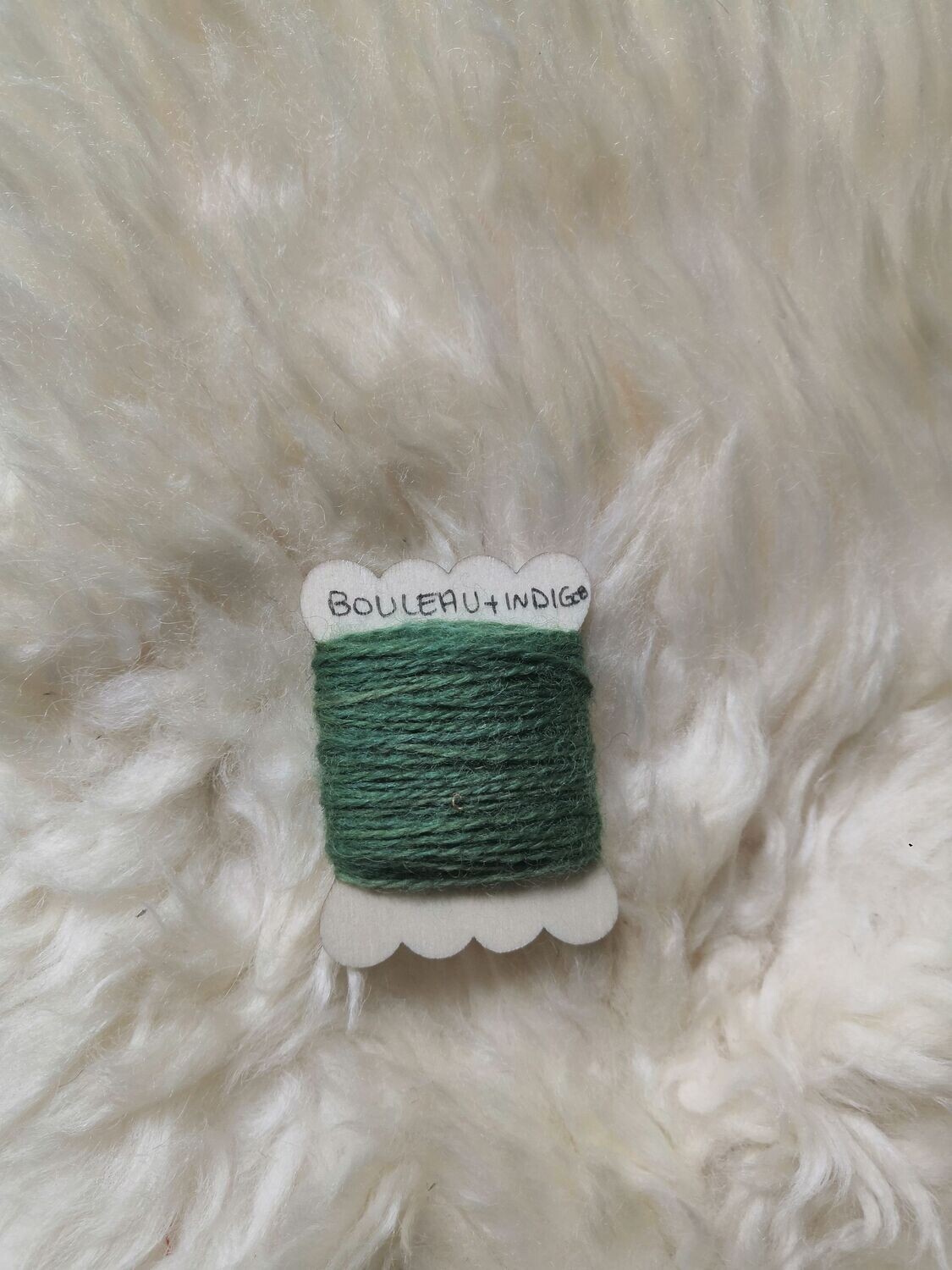 Fil de laine fin,  Emeraude  / 15