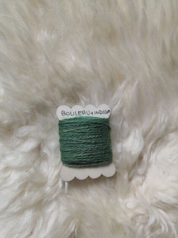 Fil de laine fin,  Emeraude  / 15