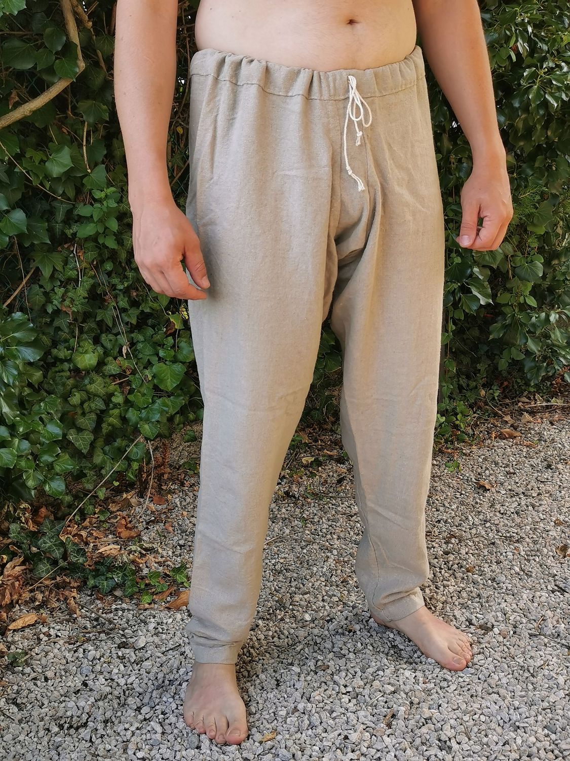 Braies sans pieds en lin Thorsberg (sur commande à vos mesures)