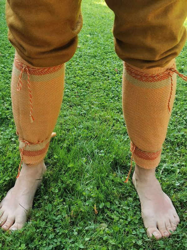 Guêtres en laine tissé main (protection de jambe)
