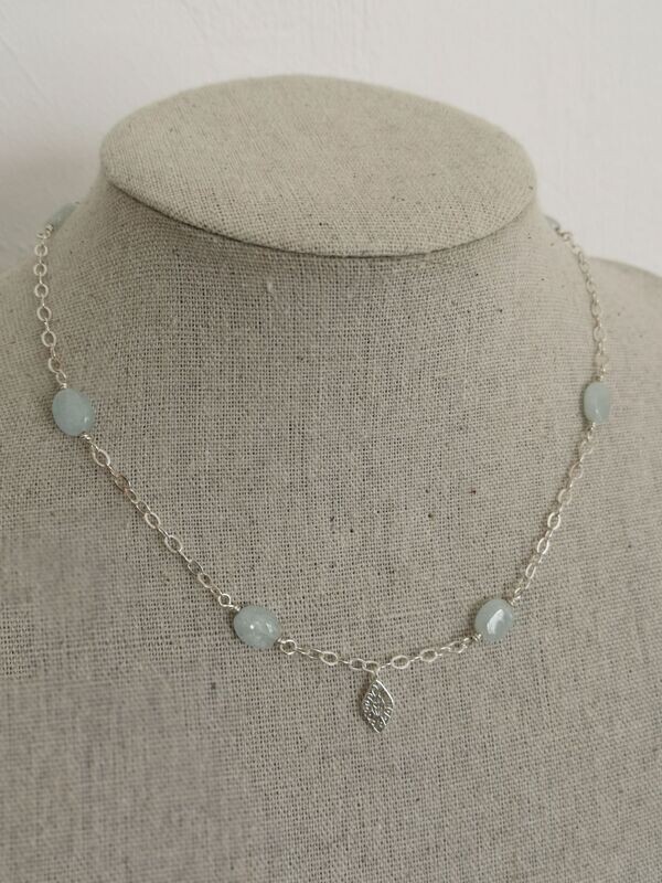 Collection D : Collier en Aigue-Marine