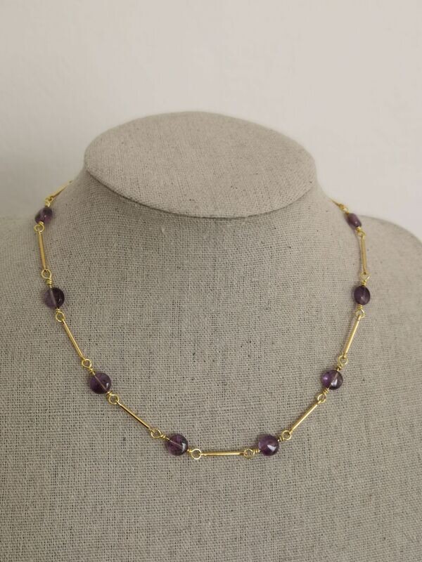 Collection D : collier en Améthyste