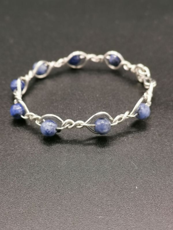 Bracelet enroulé avec Sodalite