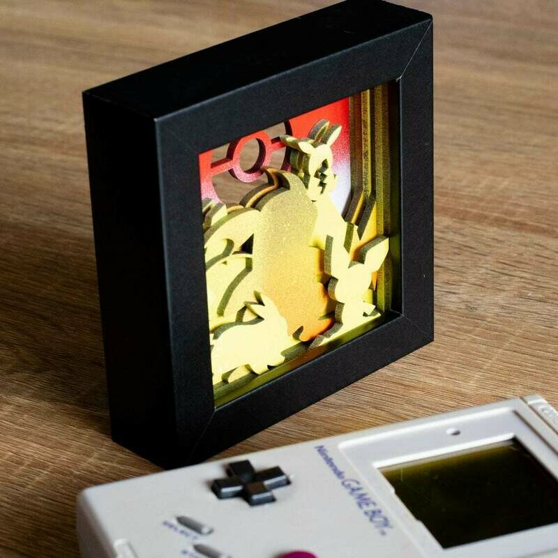 Pikachu Shadow Box