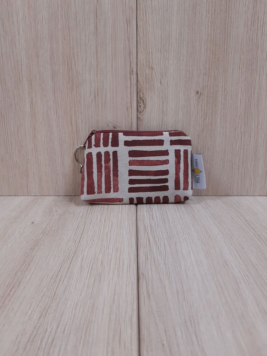 Schlüsselmäppchen Blockmuster weinrot Schlüsselmäppchen Blockmuster weinrot