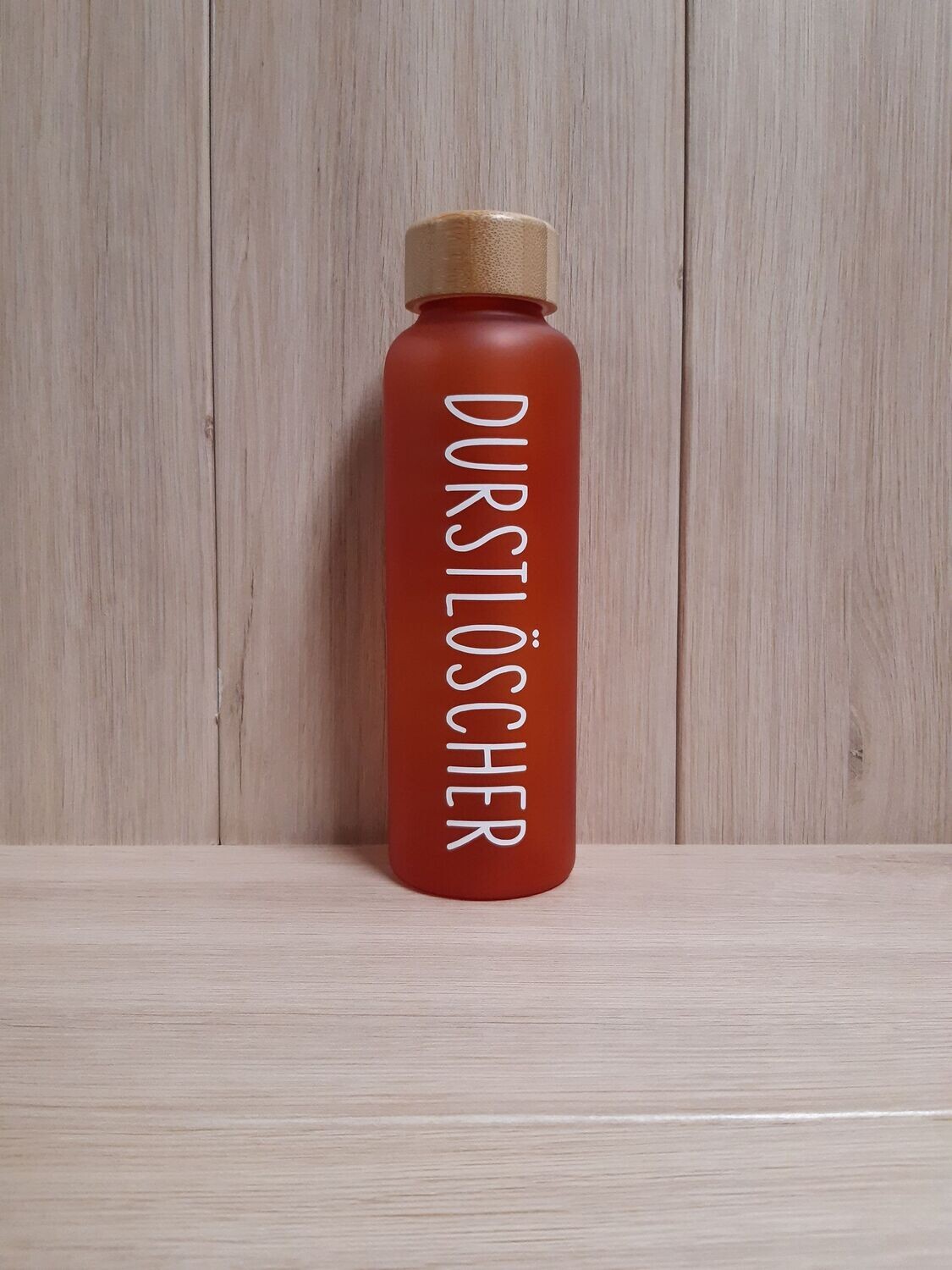 Glasflasche Glasflasche "Durstlöscher" orange