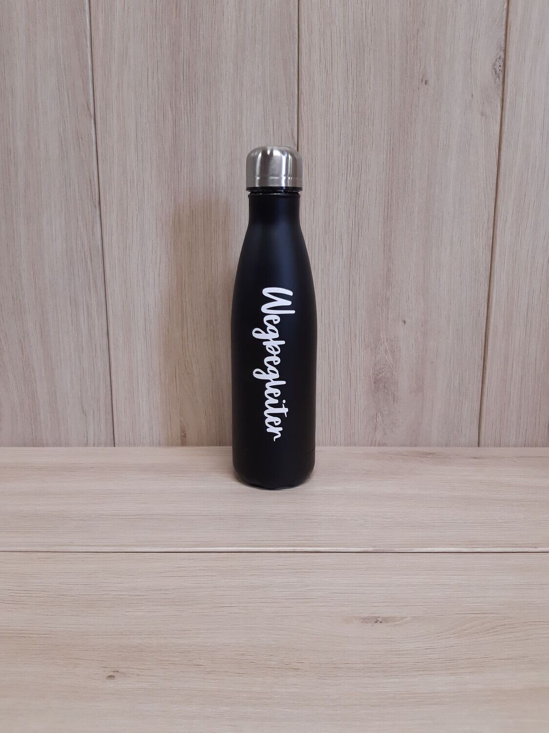 Thermosflasche "Wegbegleiter" schwarz