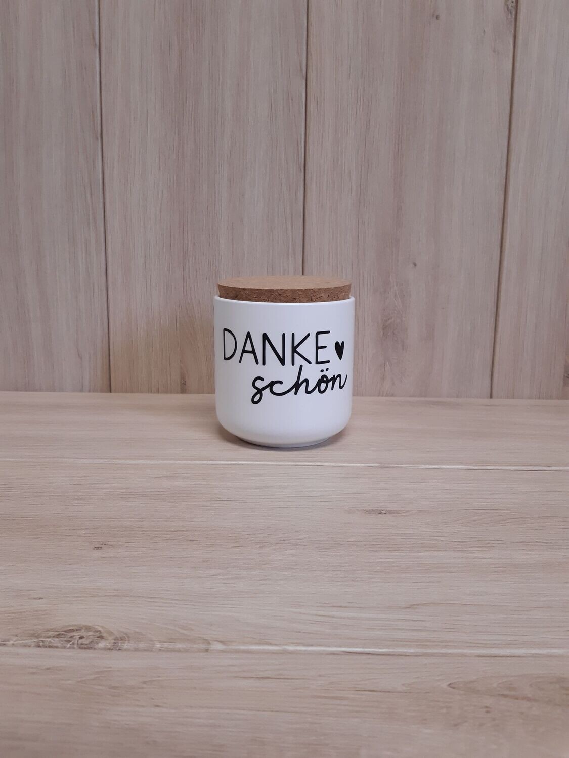 Vorratsdose Vorratsdose "Dankeschön" weiß