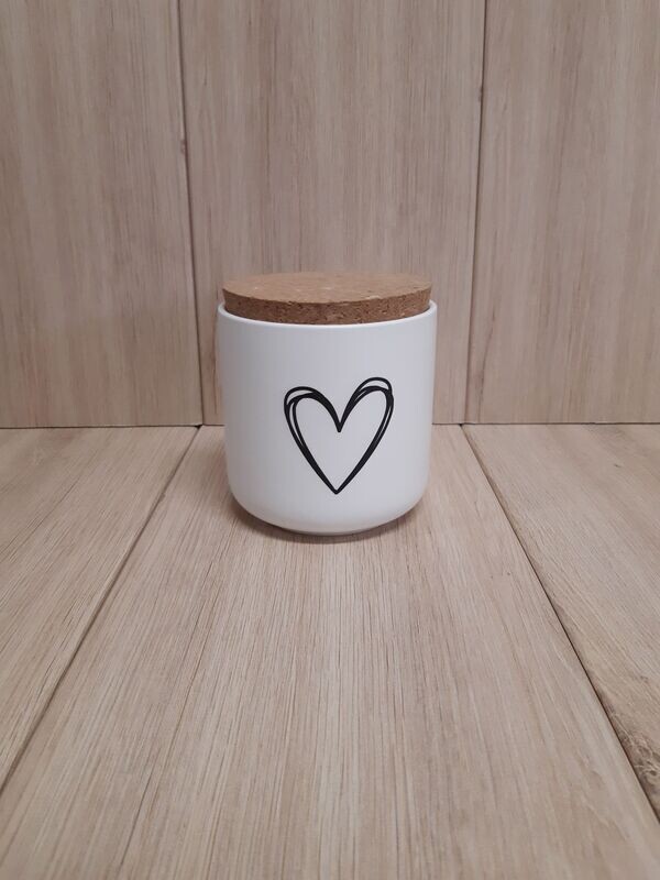 Vorratsdose Vorratsdose "Herz" weiß