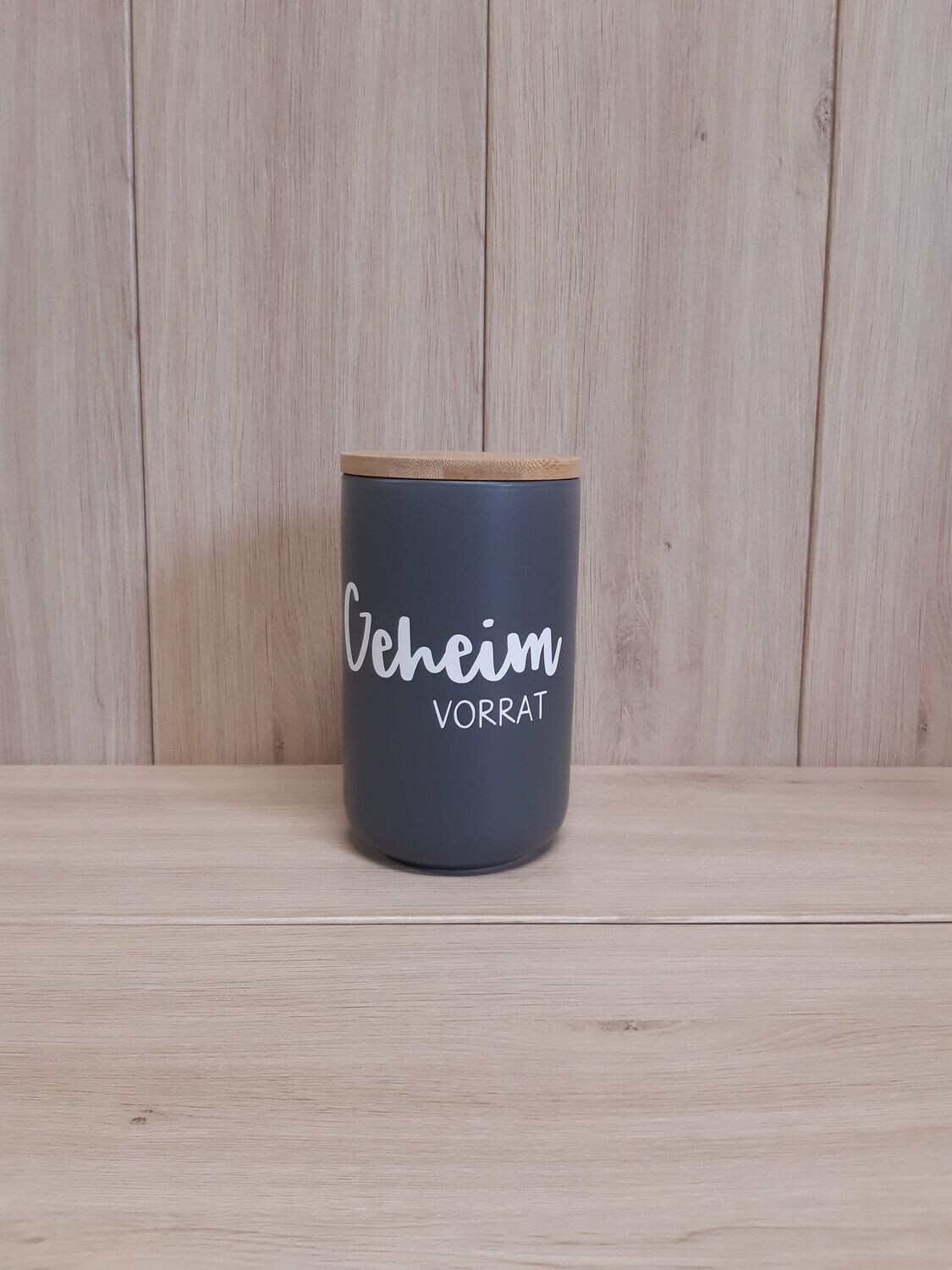 Vorratsdose Vorratsdose "Geheimvorrat" dunkelgrau