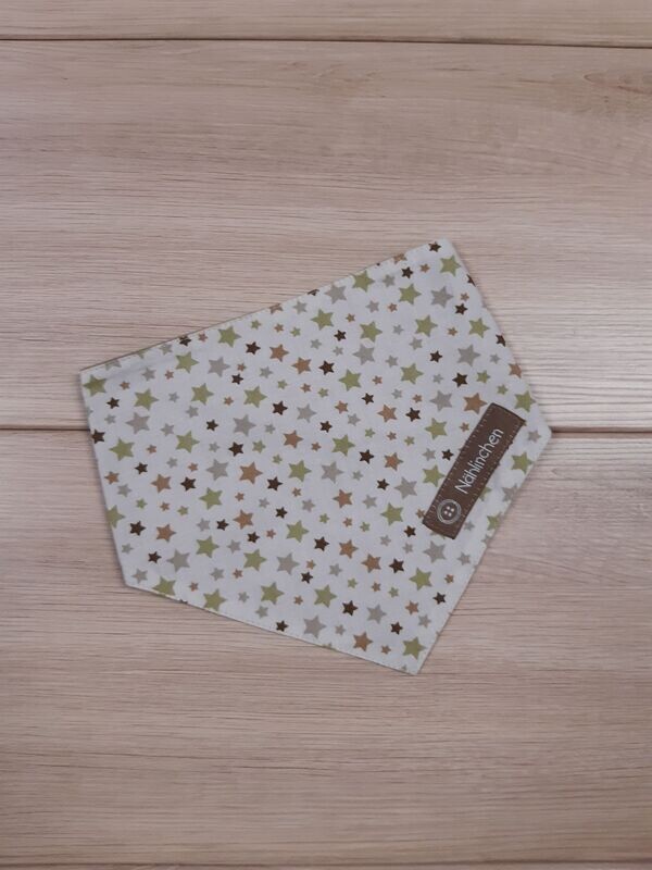 Baumwoll-Halstuch Sternchen beige Baumwoll-Halstuch Sternchen beige
