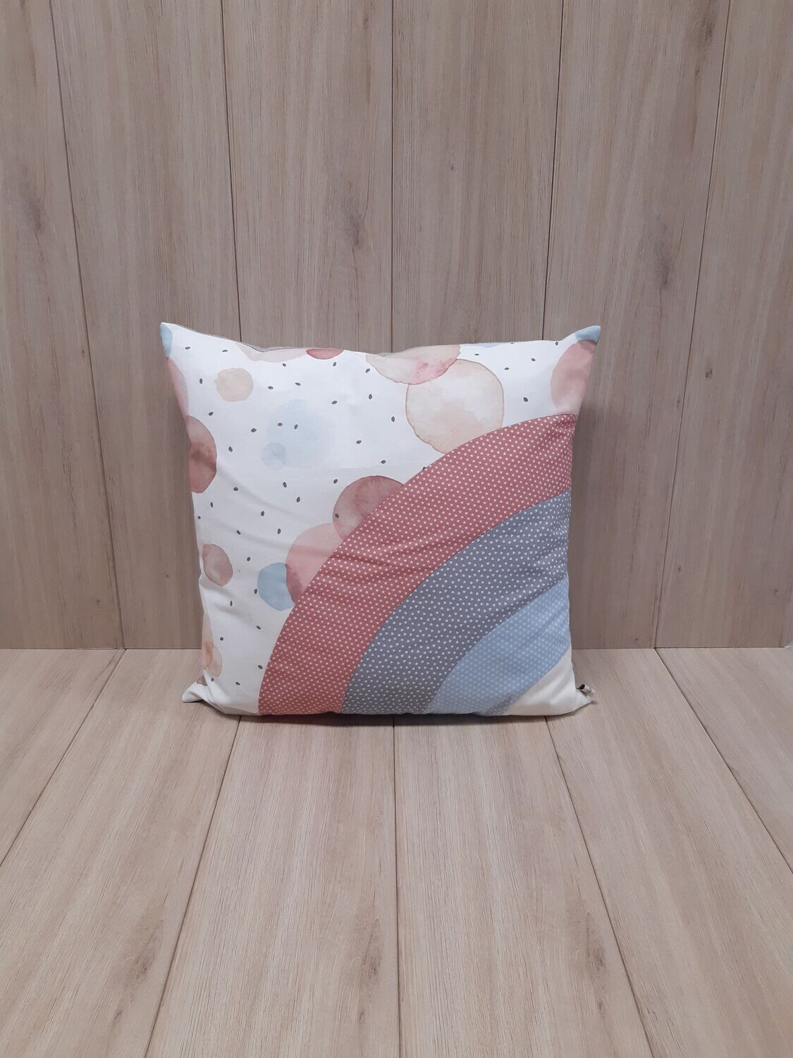 Kissenhülle Patchwork Regenbogen/Seifenblasen