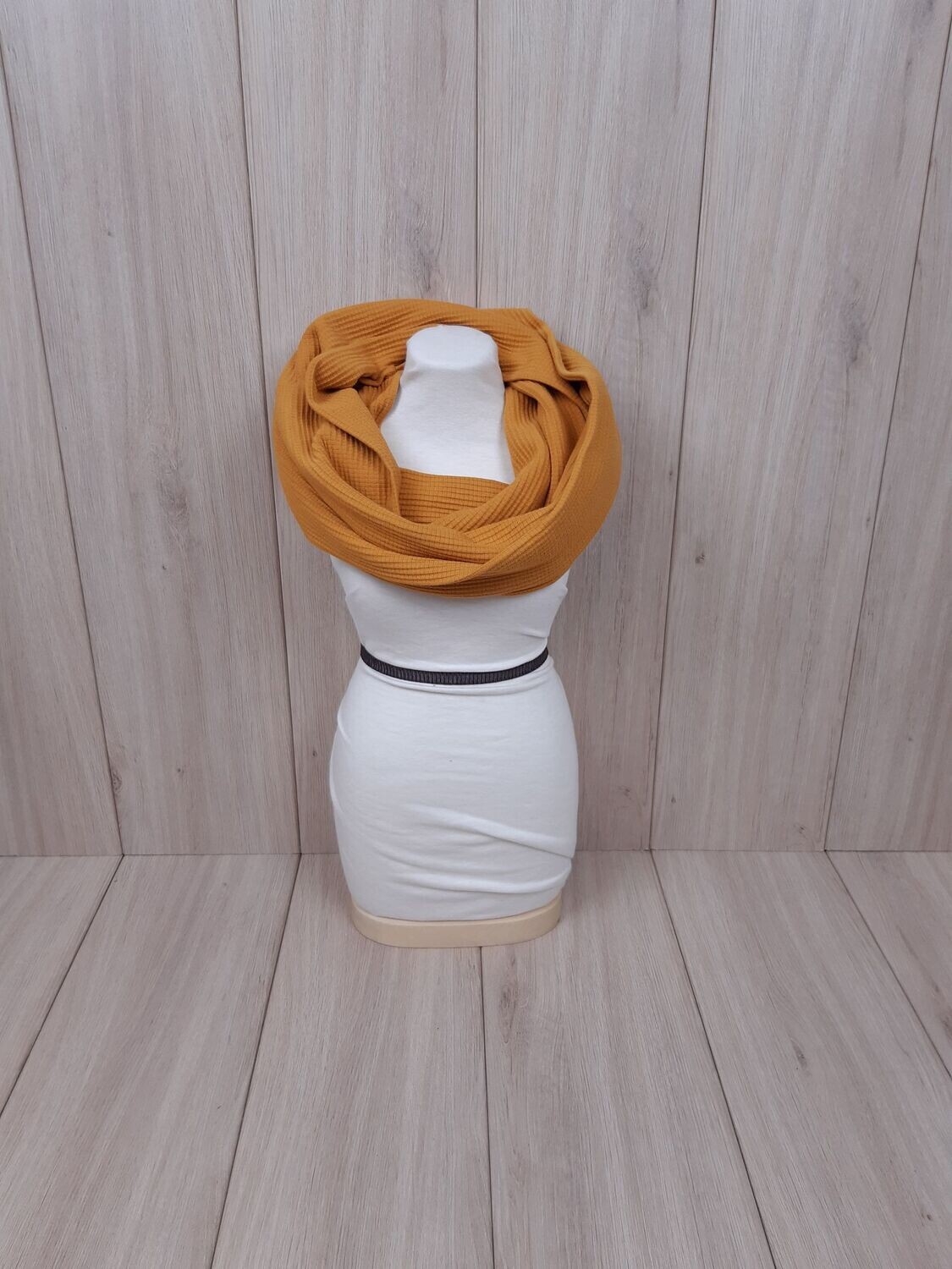 organic Waffelstrick-Loop senfgelb organic Waffelstrick-Loop senfgelb