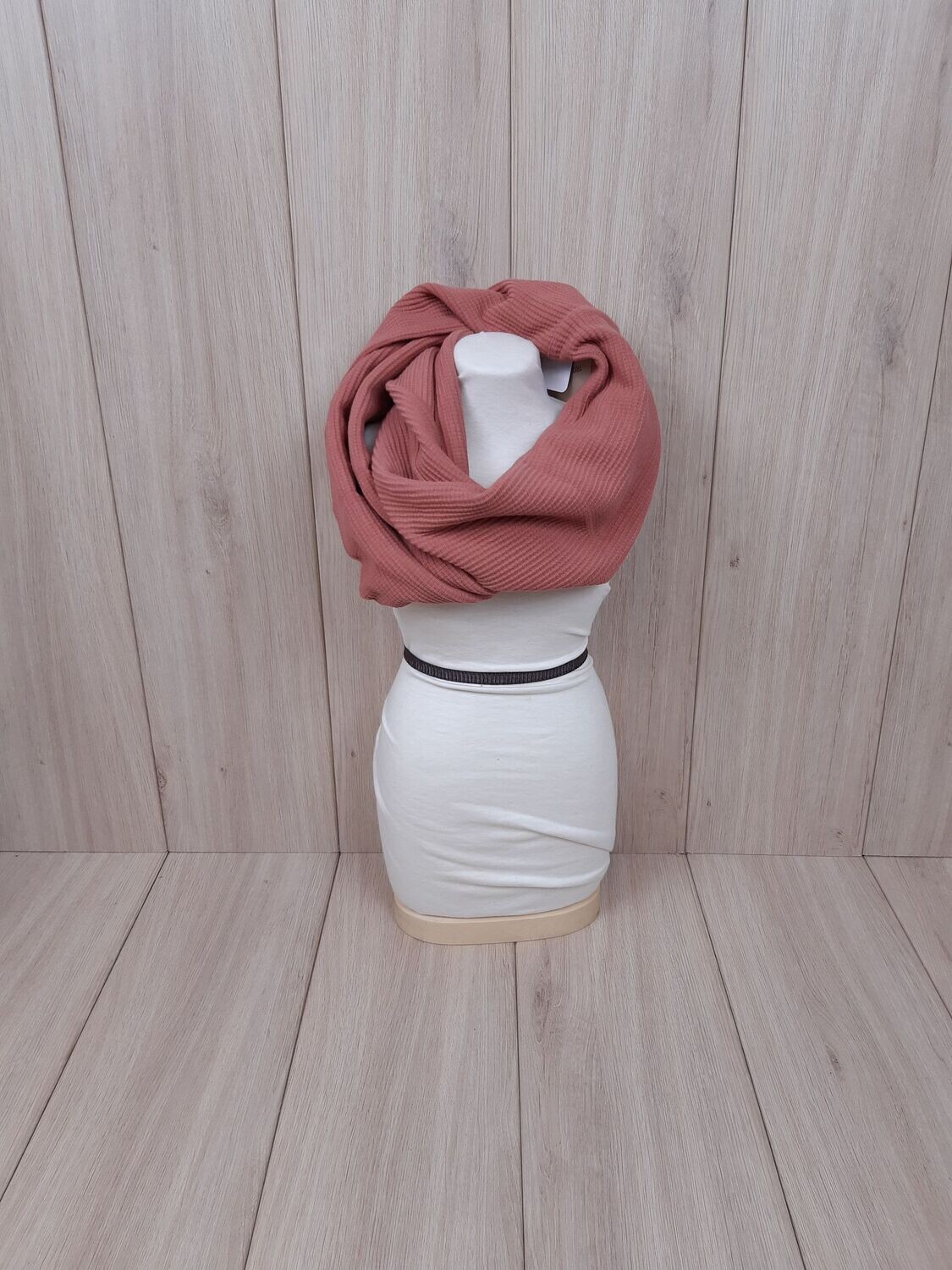 organic Waffelstrick-Loop ziegelrot organic Waffelstrick-Loop ziegelrot