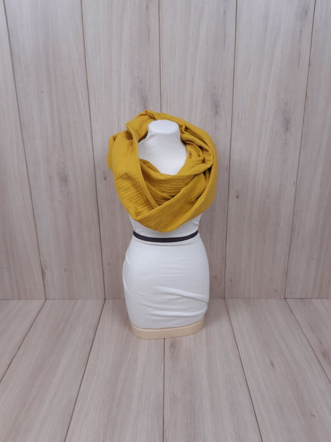 organic Musselin-Loop senfgelb organic Musselin-Loop senfgelb