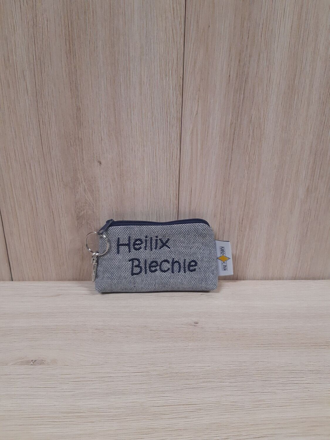 Schlüsselmäppchen "Heilix Blechle" marine