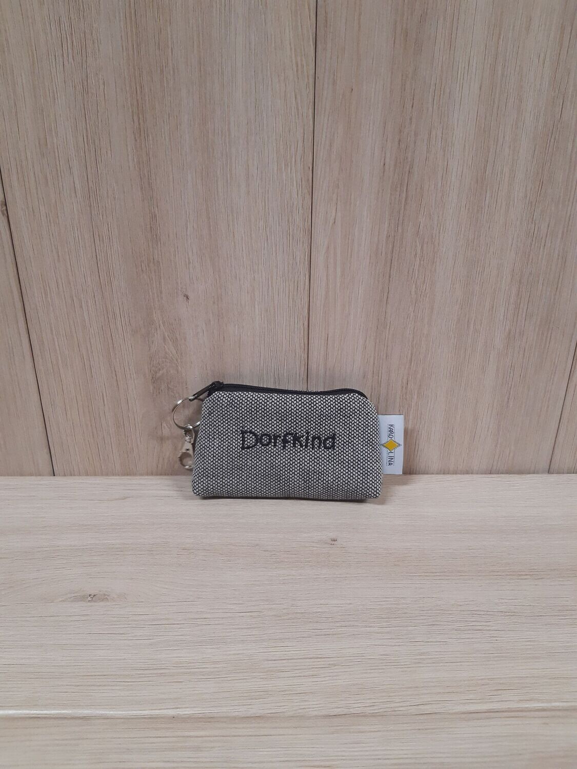 Schlüsselmäppchen Schlüsselmäppchen "Dorfkind" schwarz