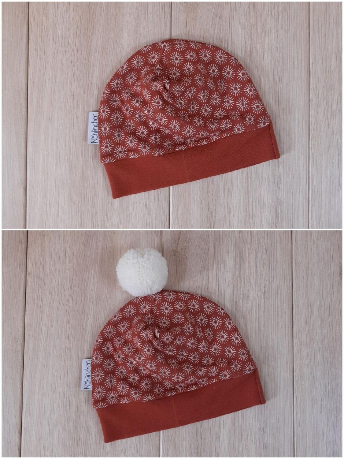 warme Mütze - Sun rostrot ca.46-48cm