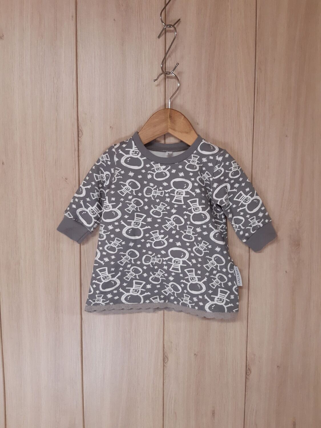 Sweat-Kleid Schneemann - verschiedene Größen