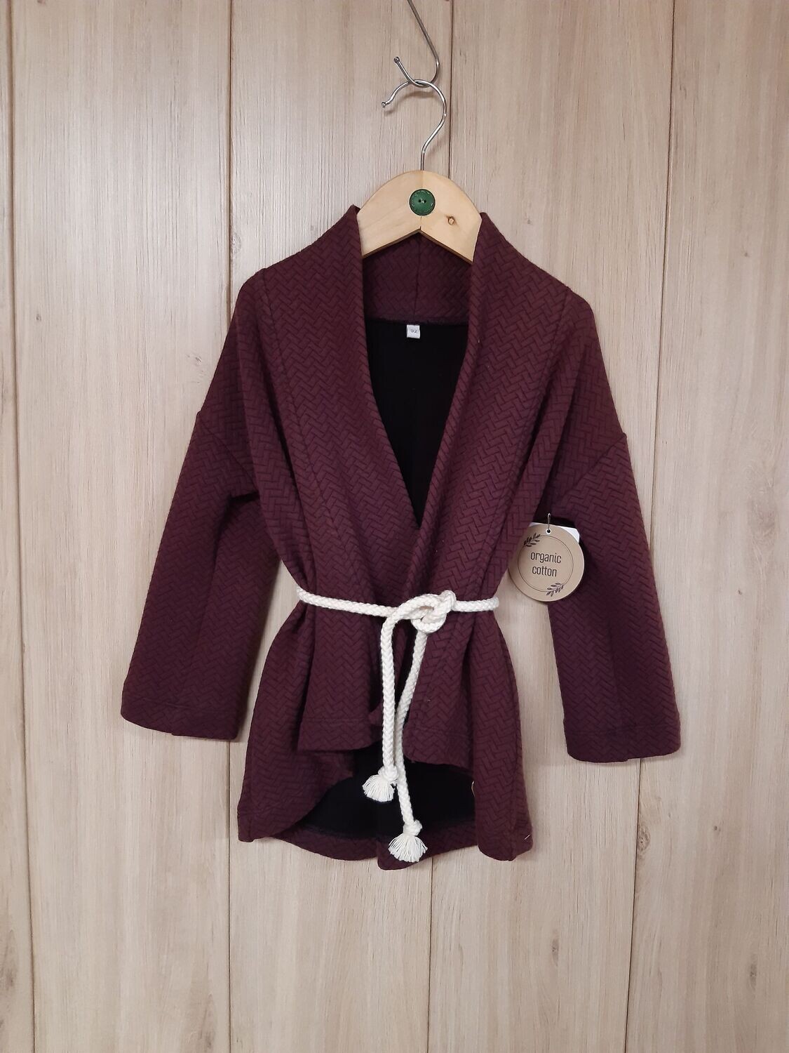 organic Cardigan beere - verschiedene Größen