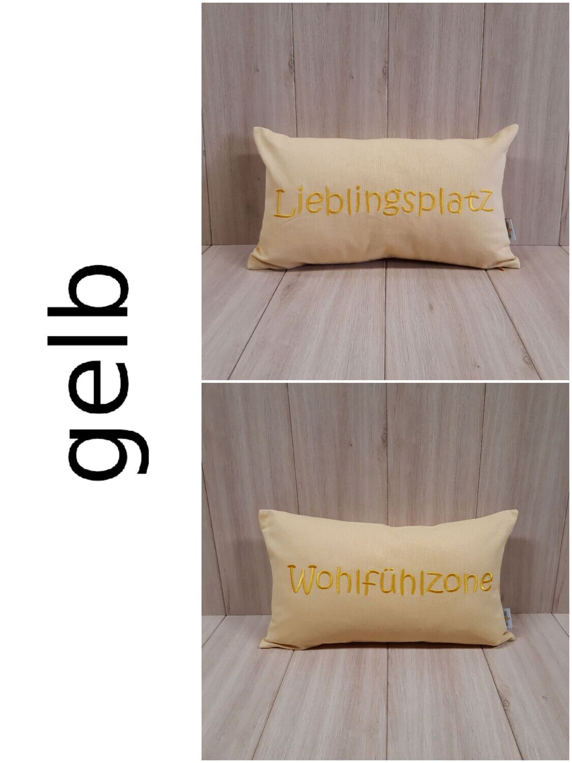 bestickte Kissenhülle  - verschiedene Farben & Größen