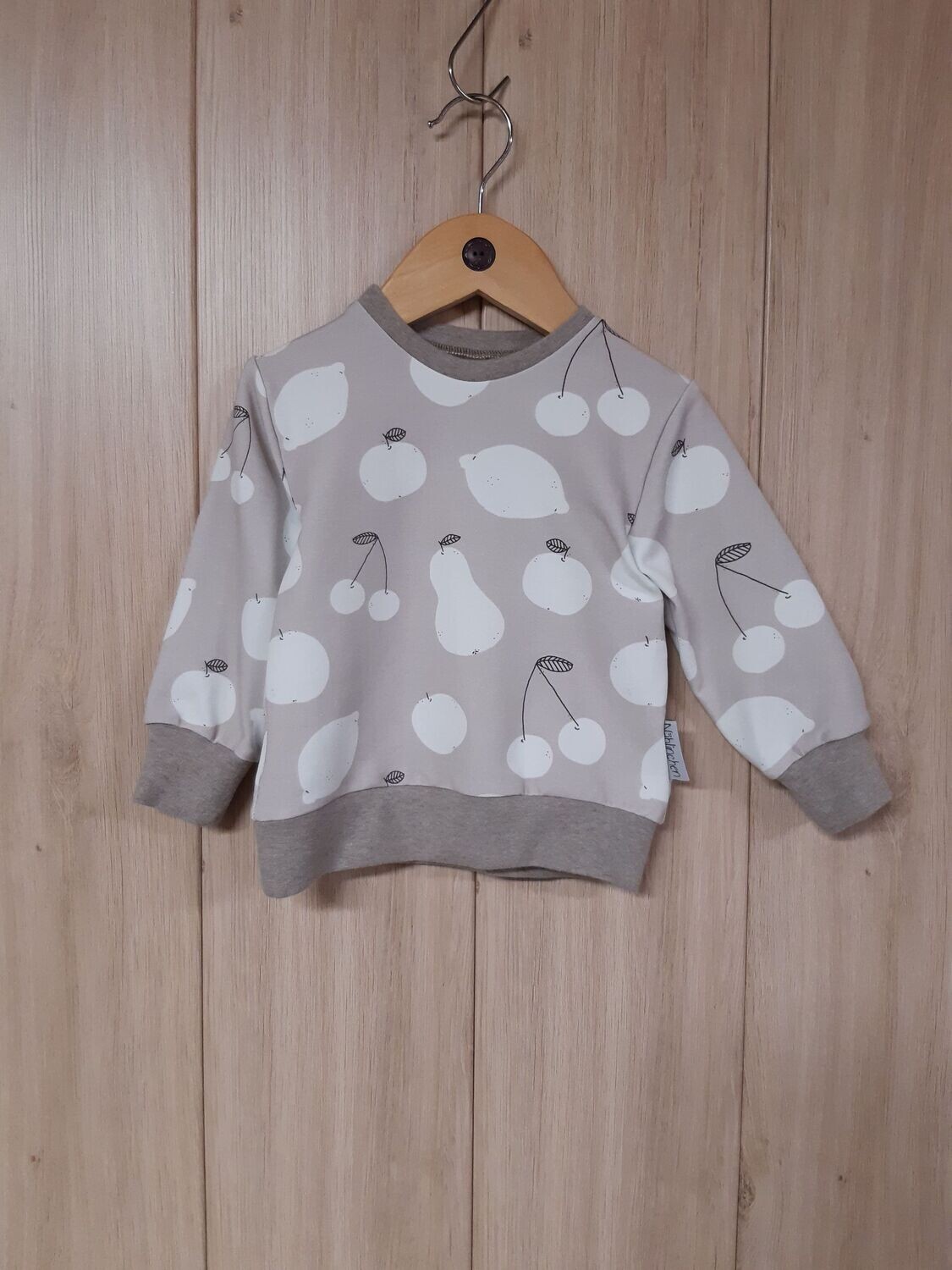 Sweater Früchte beige - verschiedene Größen