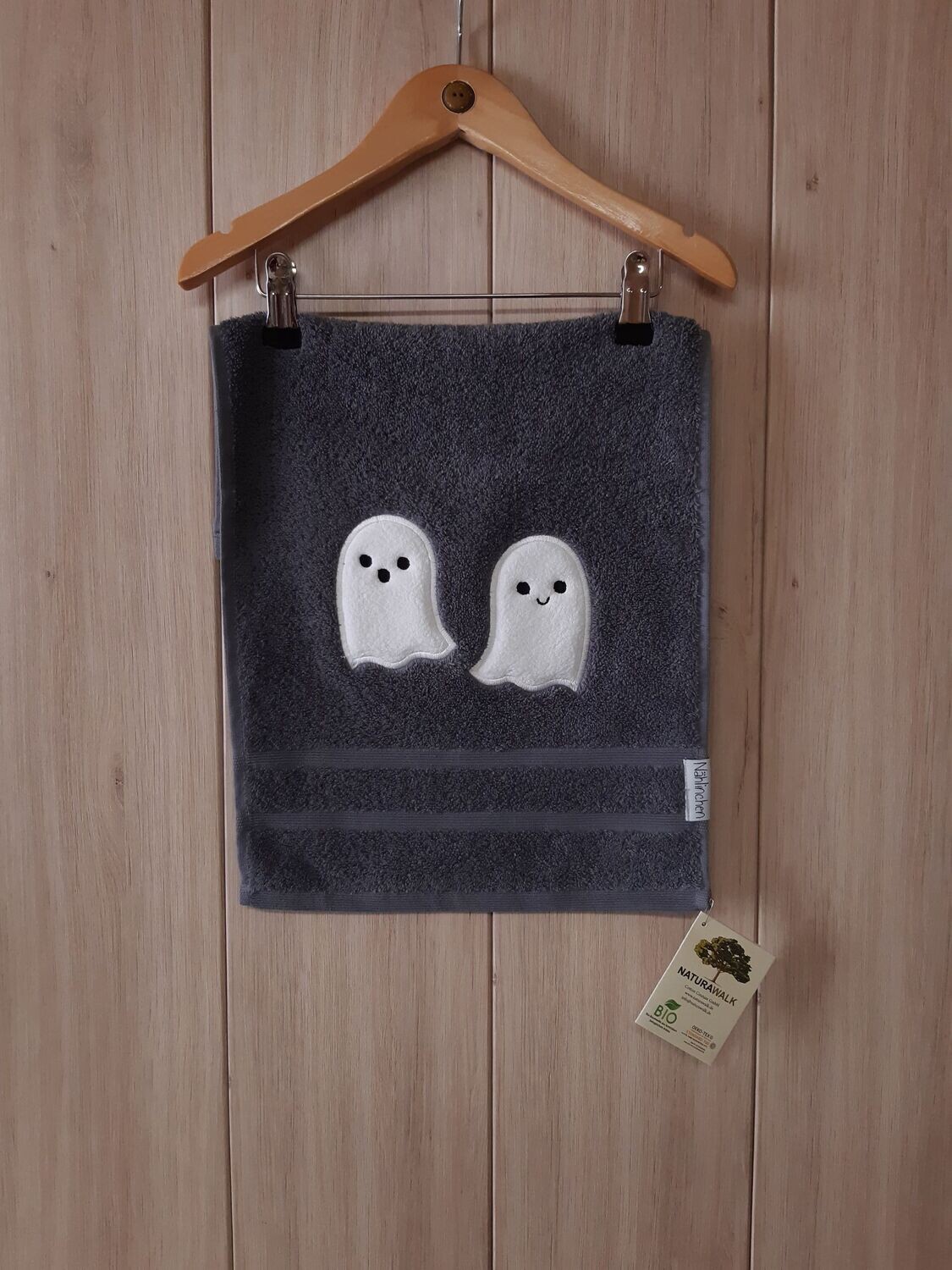 organic Handtuch Gespenster - grau